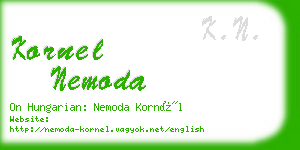 kornel nemoda business card